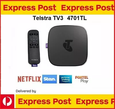 Telstra TV 3 Powered By Roku 4K (Model No. 4701TL) YOUTUBE NETFLIX ** KAYO • $119