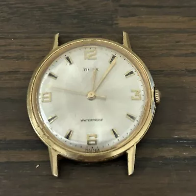 Vintage 1970's Timex Mechanical Watch Non-Running Parts Repair 32mm Case • $0.99