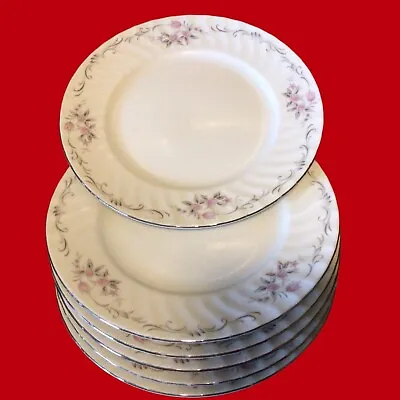 Gold Standard Genuine Porcelain China Salad/Dessert Plates 7.5  Vintage Set Of 6 • $28.95