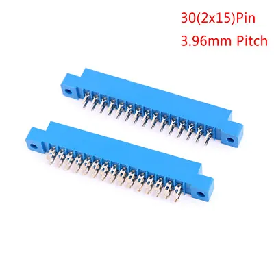 $6.65 • Buy Card Edge Connector Row 30 Pin 3.96mm Pitch 805 Slot Solder PCB 2x15 Socket-ig