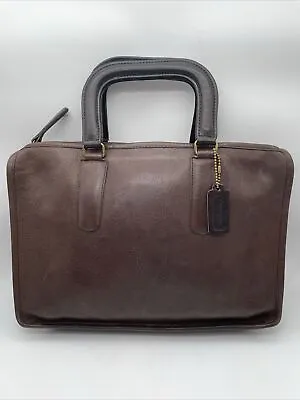 Vintage Coach Brown Leather Bag Bonnie Cashin Briefcase Satchel Document 1970s • $150