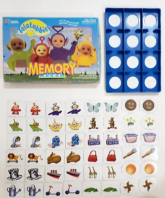 Teletubbies Memory Game - Vintage Picture Card Game 1998 - Complete - Retro Toy • $10