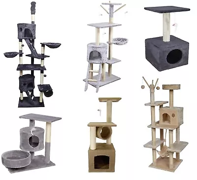 Cat Tree Tower Scratching Post Top Quality  Various Designs And Size • £20.99