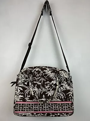 Vera Bradley Imperial Toile Brown Weekender Carry On Duffel Bag Flaw • $28.99