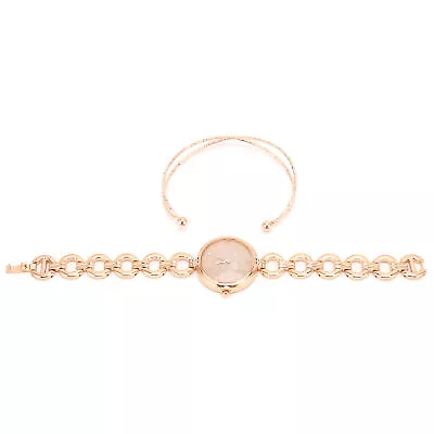 Girl Watch Set Elegant Birthday Quartz Watch Jewelry Set(Rose Gold ) ECM • $28.88