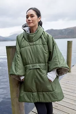 Mountain Warehouse Wearable Blanket Unisex Hooded Warm Comfy For Camping Hiking • £34.99