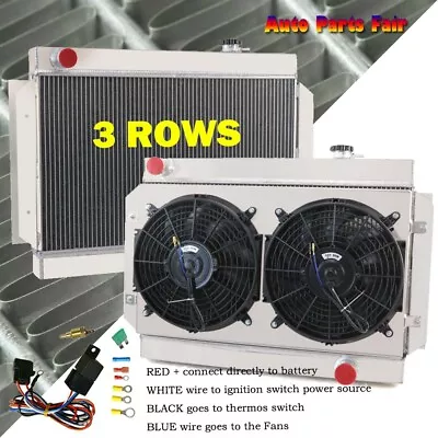 For Holden HQ HJ HX HZ Chevy V8 Kingswood 350 MT 3-Row Radiator+Shroud Fan Relay • $284.95