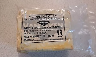 Van Aken Plastalina Non-Hardening Modeling Clay 1Lb.  White • $9.99