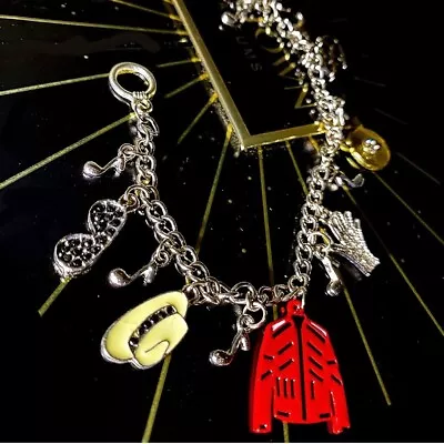 Micheal Jackson BAD Themed Charm Bracelet. • $38