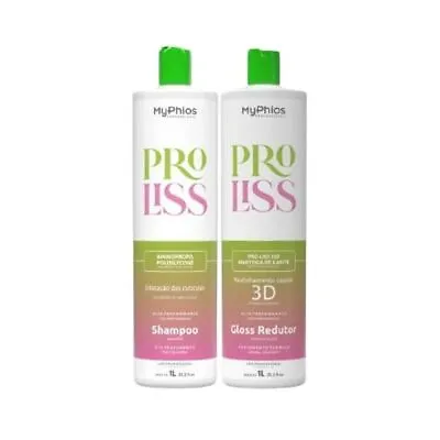 My Phios Pro Liss Hair 3D Keratin Progressive Brush Volume Reducer 2x 1L MYPHIOS • $49