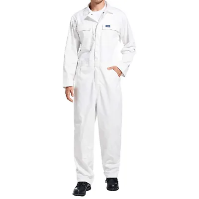 HISEA Men Long Sleeve Coverall Workwear Jumpsuit Mechanic Protective Boilersuit • $43.99