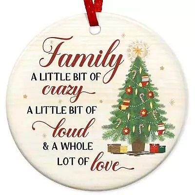 Christmas Ornaments Gifts For Family - Christmas Family Decor Gifts For Mom Dad • $19.95