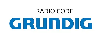 Grundig Radio Code / Key Code Seat VW Audi Citroen Fiat Skoda Opel Saab MB Sound • $4.31