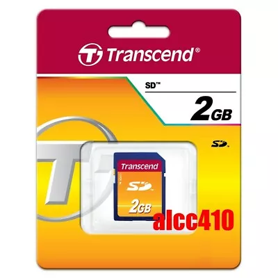 Transcend 2GB SD Card 2G Secure Digital Memory Card Genuine E • $21.95