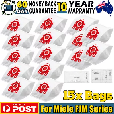 15x Vacuum Cleaner Bags For Miele FJM HYCLEAN Compact C2 S4 S6 S291 S381 S6210 • $25.99