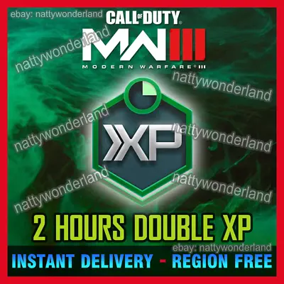 Call Of Duty Modern Warfare 3 III 2 Hours Double Rank XP Bonus Codes 2XP COD MW3 • £2.50