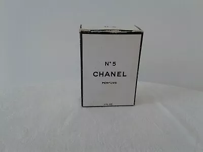 RARE VINTAGE CHANEL No 5 Perfume Parfum  1 FL OZ Bottle & Box 90 % Full  • $59