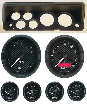 70-76 Mopar A Body Black Dash Carrier W/ Auto Meter GT Gauges • $1489.95