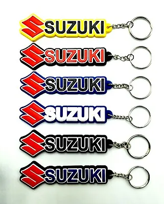 Suzuki Rubber Motor Motorcycle Keychain/Keyring Logo Collectables Gift • $3.50