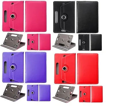 Universal 7  8  10  Inch Tablet PU Leather Shockproof Stand Folio Case Cover • £3.95