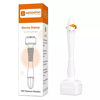 Derma Stamp For Women And Men Home Use Derma Roller With 140A Needles Adjust M • $14.01