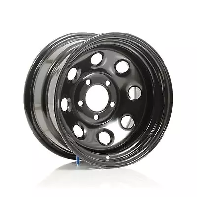 Cragar Wheel Soft 8 Steel Black 15  X 8  5 X 4.75  Bolt Circle 4  Backspace Each • $97.19