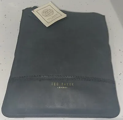“ Ted Baker “  GREY Ipad Sleeve Leather Dressed Tablet Case New • £10