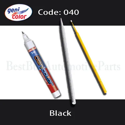 OEM Touch-Up Paint Pen Kit - Mercedes-040-Black-Sanding Stick & MicroBrush • $22.99