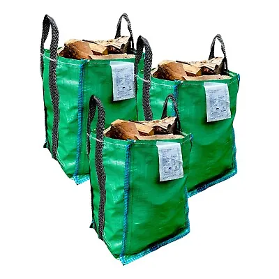 ✅ 3 X Garden Waste Bags 120L Refuse Heavy Duty Sacks Grass Leaves Rubbish Bag • £15.99