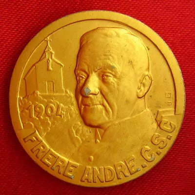 Vintage  BROTHER FRERE ANDRE Pocket Medal 50th Anniv. Saint Joseph Oratory AP • $11.99