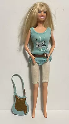 Disney Hannah Montana Miley Cyrus Pop Star 12  Doll Figure W/ Guitar (no Shoes) • $7.19