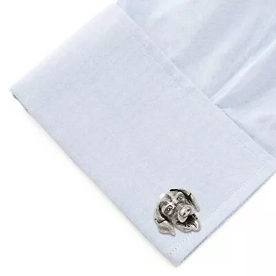 Swarovski Blue Eyed Mechanical Labrador Cufflinks • $285