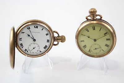 £2.20 • Buy Men's Rolled Gold Vintage POCKET WATCHES Hand-wind Non-Working X 2