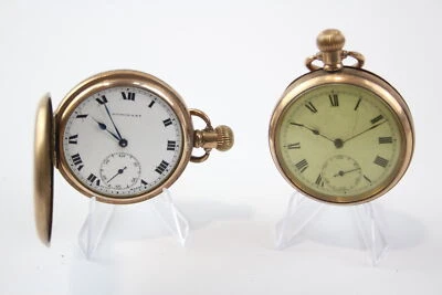 £2.20 • Buy Men's Rolled Gold Vintage POCKET WATCHES Hand-wind Non-Working X 2