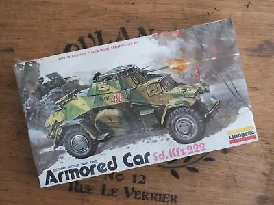 Lindberg 1404 - Wwii German Armored Car Sd. Kfz 222 - 1/32 Scale Model Kit • £29.99