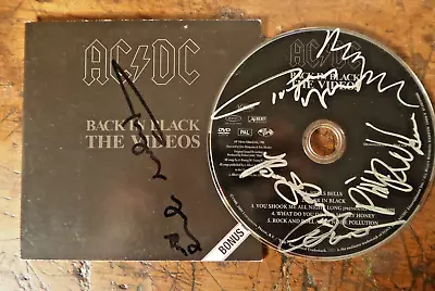 AC/DC Signed CD (Back In Black Bonus Vcd) - 6 Signatures Angus Twice ### • £685