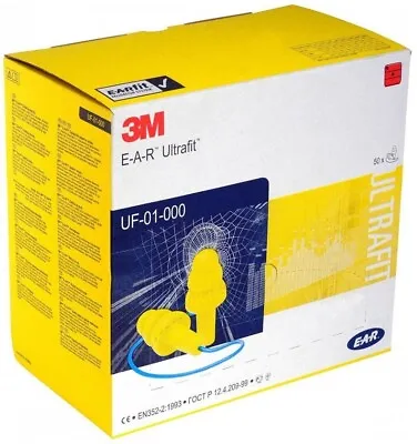 3M E-A-R Ultrafit Earplugs 50 Pairs (Box) • £89
