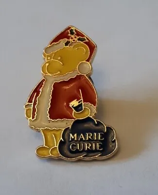 Marie Curie Christmas Bear Enamel Lapel Or Tie Pin Badge Vintage Collectable  • £2.50