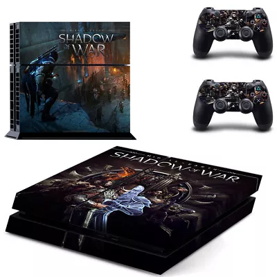 $6.95 • Buy Playstation 4 PS4 Console Skin Decal Sticker Shadow Of War T2+ 2 Controller Skin