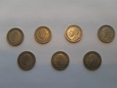 £6.99 • Buy Seven George V Silver Sixpence Coins