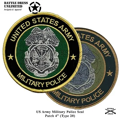 U.S. Army Military Police 4  Seal Patch - MP • $8