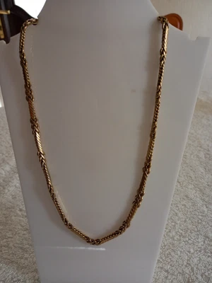 £3.99 • Buy Ladies M&S Chunky Gold Tone Braided Chain. 18  Long.