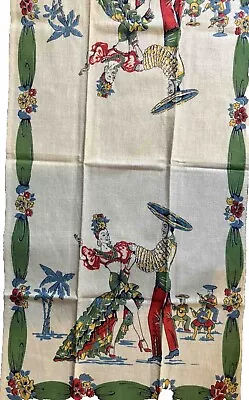 Vintage Kitchen Towel 1950-1960’s Southwest Mexican Theme 15x27 • $18.99