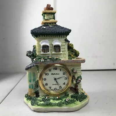 Vintage Miniature Country Cottage Style Reflections Quartz Clock New Battery • $8.54