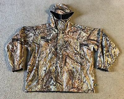 Mossy Oak Raintamer II Men's Camouflage Zip Front Hunting Jacket - Size Large • $30