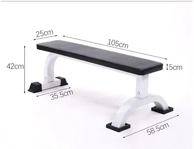 Flat Weight Bench Press Home Gym Heavy Duty Training Bench 300 KG • $85