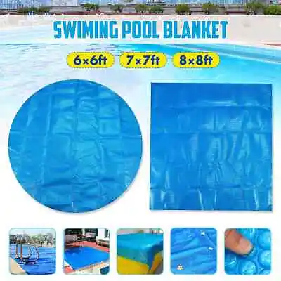 £144.02 • Buy Pool Cover Swimming Tub Square/Round Solar Outdoor Bubble Blanket Accessories
