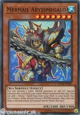 SHVA-EN037 Mermail Abyssmegalo Super Rare 1st Edition Mint YuGiOh Card • $1.72