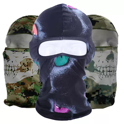 Breathable Full Face Mask Tactical Military Balaclava Face Mask For Men Women • $3.99