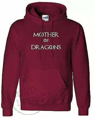 Mother Of Dragons Game Of Thrones Khaleesi Fashion Slogan Unisex Pullover Hoodie • £19.99